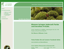 Tablet Screenshot of blumen-uhlmann.ch